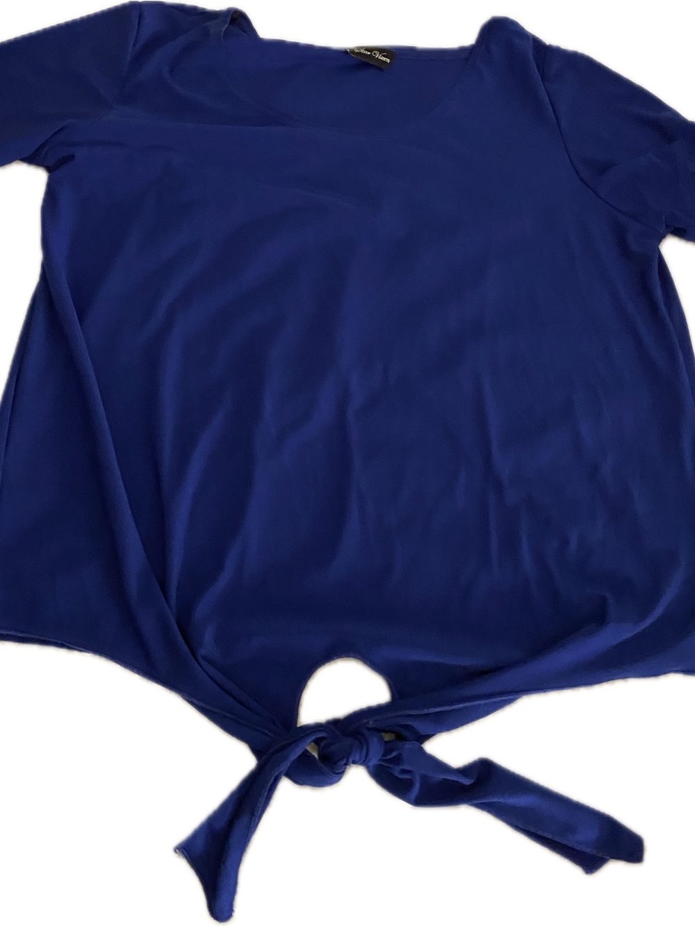 Star Vixen Cobalt Blue Scoop Neck Top